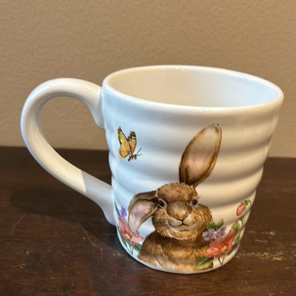 Coffee Mug Cup New Easter Bunny Floral Spring Pattern Single - Picture 1 of 2